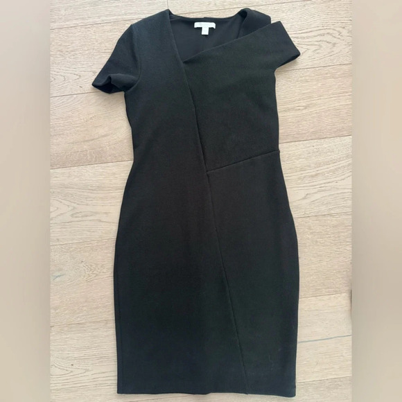 Hugo Boss Eveska Cold Shoulder Sheath Dress black size small - Picture 6 of 13
